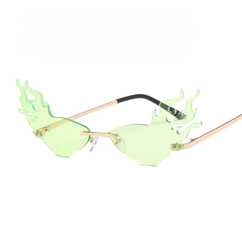 Wholesale PC Cat Eye Flame Sunglasses